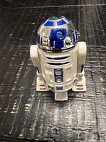 Front view of Hasbro 1995 R2-D2 action figure showing body and dome details
