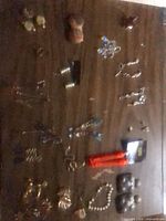 Overview of all jewelry pieces on tabletop