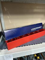 Original box with six Cristal d'Arques wine glasses visible inside.