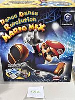 Box for Dance Dance Revolution Mario Mix with Mario character and branding for Nintendo GameCube