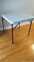 Full view of folding card table