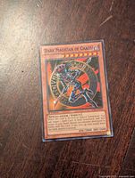 Front side of the Dark Magician of Chaos 1st Edition card showing artwork, text, and stats.