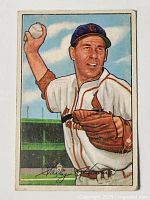 Front of 1952 Bowman Solly Hemus baseball card showing player illustration and team uniform.