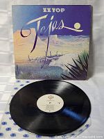 ZZ Top Tejas album cover with original vintage artwork and visible age wear.