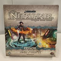 Front cover of Android Netrunner The Card Game Honor and Profit Expansion box