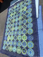 First rug full view on moving pad