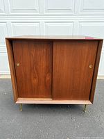 Front view with sliding doors closed