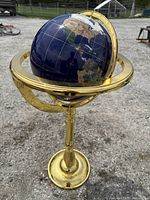 Front angle of globe showing North America