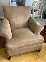 Front three-quarter view of chair showing overall shape and condition