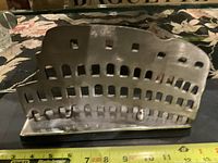 Front view showing arches and size reference tape