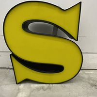 Front view of yellow marquee S