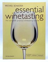 Front cover of the book Essential Winetasting showing title, author, and a wine glass illustration.