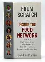Front cover photo showing title, subtitle, author and images of Food Network personalities.