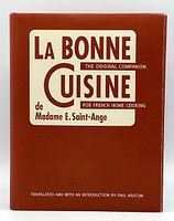 Front cover of the book 'La Bonne Cuisine' with title and author clearly readable.