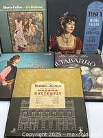 Front view of all five Puccini opera box sets