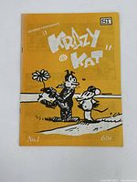 Front cover of Krazy Kat No. 1 comic book, yellow background with cartoon characters and title.