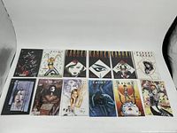12 Kabuki comics laid out in two rows on a white background showing front covers.