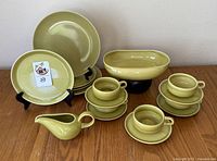 Entire collection including plates, cups, saucers, serving bowl and gravy dish