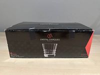 Box of Cristal D'Arques Architecte glass set showing the product illustration and branding