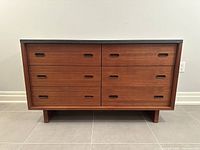 Straight-on front view of full dresser