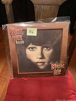 Front cover of Kiki Dee Band's Ive Got the Music in Me vinyl album showing a close-up photo of a woman's face with the band name and album title.