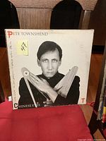 Front cover of Pete Townshend Chinese Eyes album showing artist portrait and album title.