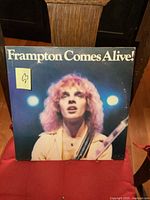 Front cover of 'Frampton Comes Alive' showing Peter Frampton in performance.