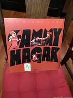 Front cover image of Sammy Hagar All Night Long vintage vinyl album showing the title and artist with images of the performer.