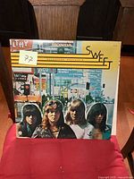 Front cover of the vintage LP album showing band Sweet and title 'Desolation Boulevard'.