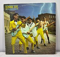 Front jacket photo with band under lightning