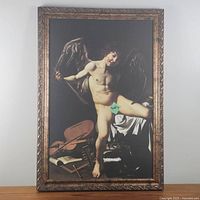 Full view of the framed reproduction print showing the entire artwork and frame.