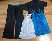 Group shot showing all four Lululemon items