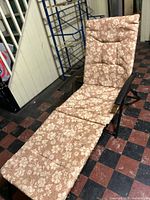 Chaise lounge fully opened with cushion in place