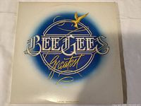 Front cover of Bee Gees Greatest vinyl album showing logo and design