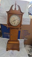 Full view of Trend miniature grandfather mantel clock