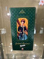 Boxed Hallmark Special Edition Barbie doll 'Yuletide Romance' in closed box showing front design and branding.