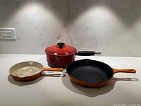 All three pieces side by side on countertop