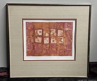 Full view of the framed print showing the artwork, mat, and frame.