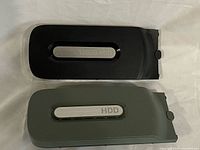 Top view of both hard drives showing capacity badges and colour difference