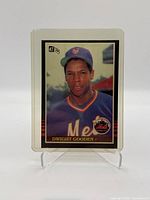 Front view of 1984 Donruss Dwight Gooden rookie baseball card showing player image and card design.