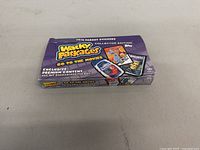 Closed box of 2018 Wacky Packages Collector Edition featuring movie parody designs on packaging.