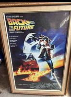 Full view of framed Back To The Future poster