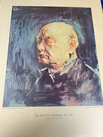 Front view of lithograph showing full image, caption text, and mounting margins