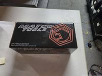 Closed Matco Tools box for the 1957 Thunderbird diecast model