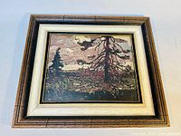 Framed Ragged Pine print, showing full front of the artwork and frame