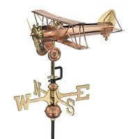 Photo of a decorative airplane-shaped weather vane, unrelated to the gift certificate.