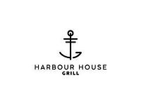 Logo of Harbour House Grill featuring an anchor symbol above restaurant name.
