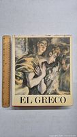 Front cover of the 1973 El Greco vintage art book showing artwork and title.
