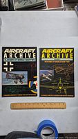 Front covers of the two Aircraft Archive books showing detailed aircraft illustrations and titles.