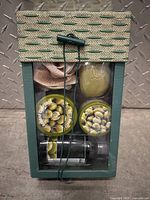 Front view of The Body Shop gift set in original packaging showing contents and design of the box.